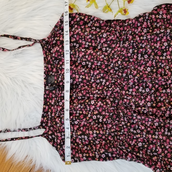 PASSPORT Floral Ruffle Mini Dress SIZE L. - Picture 14 of 16
